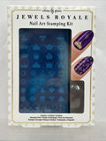 China Glaze Jewel Royale Nail Stamping Kit Crowns Diamonds Gift Set COMBINESHIP