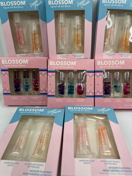 Blossom Flower Infused Lip Gloss Gift Set YOU CHOOSE BuyMore&SaveCombineShip