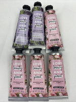 (6) Love Beauty & Planet Murumuru Rose Hand Creme Lavender Lotion Gift Set 1 oz