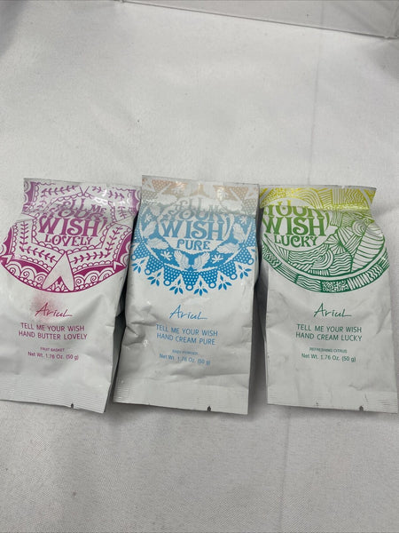 (3) Ariul Tell Me Your Wish Hand Creme Gift Set Lucky Pure Lovely Citrus 1.76 oz