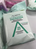 (11) Almay Longwear Micellar Makeup Remover Cleansing Towelette 25ea Wipes
