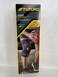 3M Futuro Knee Hinged Brace Black Firm Support Adjustable Size Stabilizer 48579