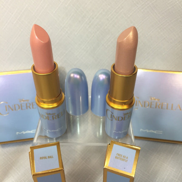 (2) BNIB MAC CINDERELLA 2015 COLLECTION Lipstick & Free As A Butterfly