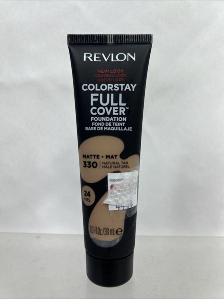 Revlon 330 Natural Tan Colorstay Full Cover Foundation 1oz 24 Hour COMBINE SHIP!