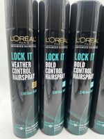 (5) Loreal Lock it Bold Control Hair Spray Weather QuickDry Extra Strong Hold #4