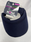 Scunci Everyday &Active Comfy Stretch sporty Visor Headwrap NAVY NO Elastics