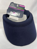 Scunci Everyday &Active Comfy Stretch sporty Visor Headwrap NAVY NO Elastics