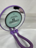 Scunci Handheld Mirror 1x & 5x ￼ Magnification Desktop MakeUp Tweeze Purple￼￼