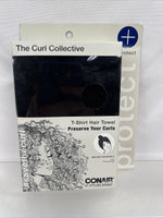 Conair Curl Collective Protect Rectangle T-Shirt Hair Towel Wrap D67