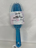 Conair XO Morgan Simianer All Purpose Clear Blue Hair Brush  DeTangle￼ ￼shine