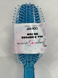 Conair XO Morgan Simianer All Purpose Clear Blue Hair Brush  DeTangle￼ ￼shine