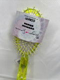 Conair XO Morgan Simianer Cushion Lime Yellow Hair Brush  DeTangle￼ ￼shine