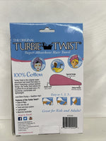 The Original Turbie Twist 100% Cotton Hair Towel White Classic Perfect Size