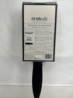 The Hair Edit Detangle & Massage Flexible Vent Brush Lightweight Black