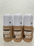 (3) Revlon 330 Natural Tan ColorStay Light Cover Liquid Foundation 1oz