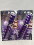 (2) Covergirl 120 BLACK WATER RESISTANT Simply Ageless Lash Plumping Mascara