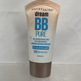 MAYBELLINE 100 Light Dream Pure BB Creme Face Clearing Breakouts 1oz