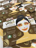 (29) Yes To Coconut Hydrating Paper Coffee Peel Off  Mask Singles