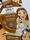 (29) Yes To Coconut Hydrating Paper Coffee Peel Off  Mask Singles