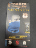 BLUE Copper Fit Guardwell Face Protector Reusable Adult Unisex One Sz Sports