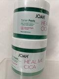 (2) JOAH Heal Me Cica Toner Pads Willow Bark + Centella 50 Pads
