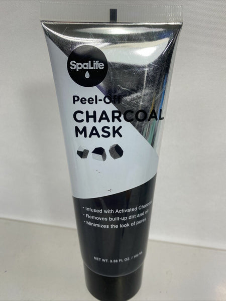 SpaLife Peel Off Charcoal Face Mask Minimize Pores Cleanse 3.8oz