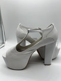jeffrey campbell 9 M Havana Last platform white open toe High Heel Platform 5”