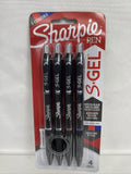 Sharpie S-Gel Black Blue Red Ink .7 Grip Retractable Gel Pen 4pk Ast COMBINESHIP