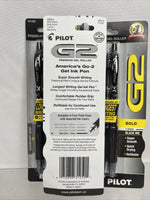 (3) PILOT BOLD 1.0 MM G2 Premium Gel Roller Ball Pen Black Ink 2pk COMBINE SHIP!