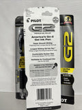(3) PILOT BLACK G2 Premium Gel Roller Ball Pen Ultra Fine Point Ink 0.38mm 2pk