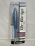 Pilot Dr. Grip Gel Ink Black Fine 0.7mm Smooth Retractable Blue Body