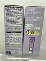 (2) Dark and Lovely 372 Natural Black SoftSheen-Carson ￼ Hair Color Fade Resist