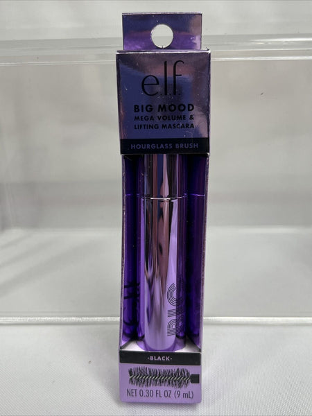 e.l.f. BLACK Big Mood Mega Volume & Lifting Mascara Hourglass  Brush 81581