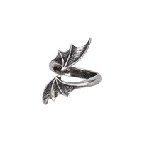 Alchemy Gothic R244 - A Night with Goethe Ring Bat Wing Wrap style