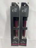 (2) E.l.f. Cosmetics Liquid Gloss Lipstick  Lip Oil - Berry Kiss