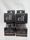 (2) elf Medium Brown Lock on Liner & Brow Creme 81943 Pomade Define COMBINE SHIP