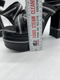 Demonia Charade 32 Chunky Heel Sandal Zipper Detail 4”+ High Shoe Platform