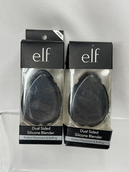 (2) e.l.f. Dual Sided Silicone Blender Sponge Black Box Damage