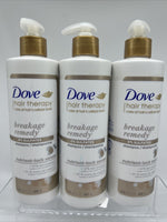 (3) Dove Hair Therapy Shampoo Damaged Hair Breakage Remedy Hair Shampoo 13.5oz