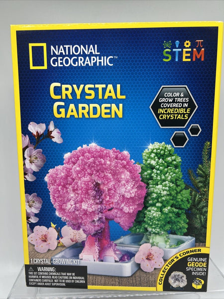 NATIONAL GEOGRAPHIC Crystal Growing Garden – Grow 2 Crystal Trees + 1 Geode