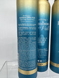 (3) OGX Bodifying + Bamboo Fiber Full Sugar High Tousle Hair Spray 6oz Discontin