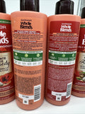 (4) Garnier Whole Blends 5 In 1 Curl Shampoo & Conditioner Hibiscus Shea 12oz