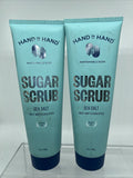 (2) Hand in Hand Sugar Scrub Gentle Exfoliation Face & Body Wash  9oz