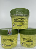 (3) ECO Style Olive Oil  Styling Gel All Hair Types Moisturizer Conditioner 12oz