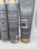 (4) Pantene Generation Beauty Silver & Glowing Shampoo Conditioner Grey Blonde