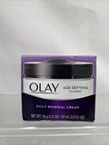 Olay Age Defying Classic Daily Renewal Creme 2.0 fl oz Defi Au Temps 56g