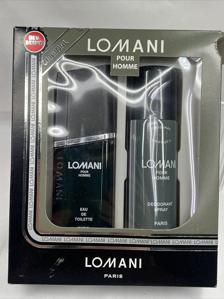 Lomani Gift Set  3.4 oz Eau De Toilette Spray  6.7oz Deodorant Spray Cologne Set