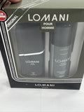 Lomani Gift Set  3.4 oz Eau De Toilette Spray  6.7oz Deodorant Spray Cologne Set