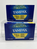 (2) Tampax Regular Tampons Flushable Cardboard App Unscented 10 ct  COMBINE SHIP