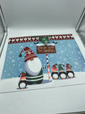 Gift Bag Chillin With My Gnomies Holiday Christmas Santa Snowman Penguin Large